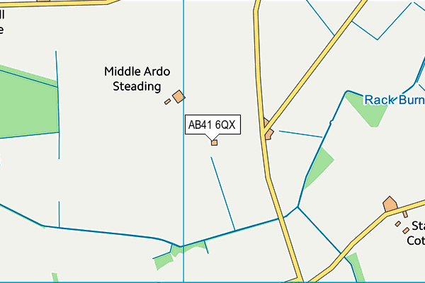 AB41 6QX map - OS VectorMap District (Ordnance Survey)