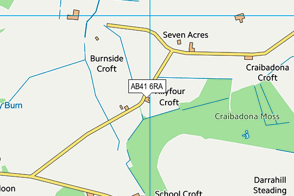 AB41 6RA map - OS VectorMap District (Ordnance Survey)