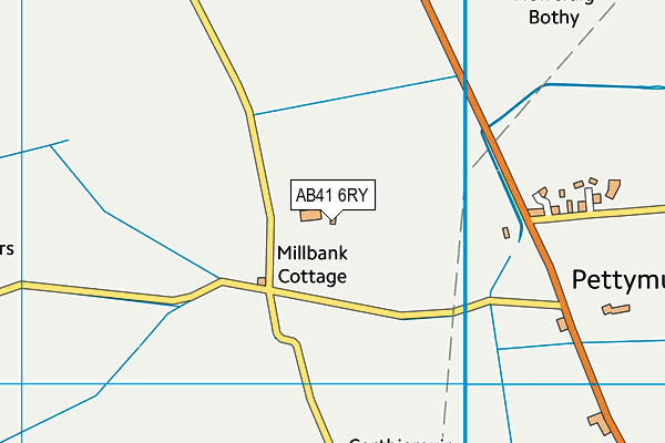AB41 6RY map - OS VectorMap District (Ordnance Survey)