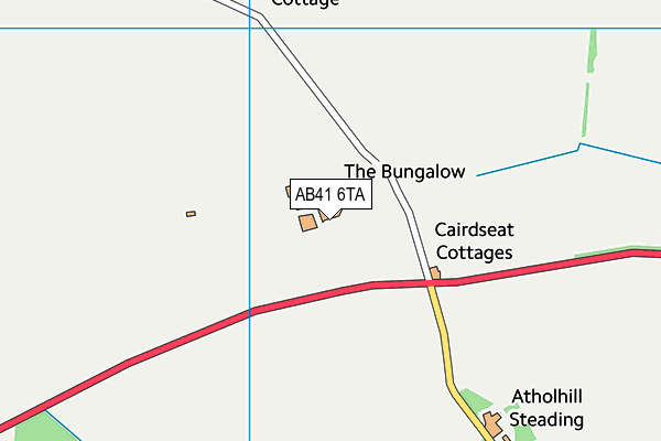 AB41 6TA map - OS VectorMap District (Ordnance Survey)
