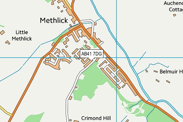 AB41 7DG map - OS VectorMap District (Ordnance Survey)