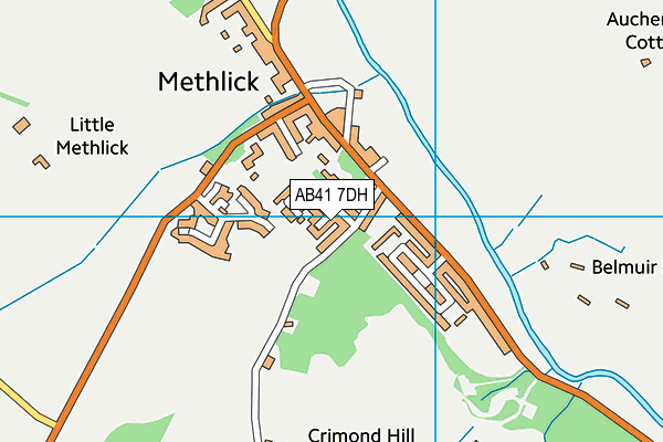 AB41 7DH map - OS VectorMap District (Ordnance Survey)