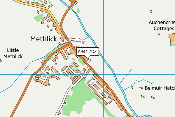 AB41 7DZ map - OS VectorMap District (Ordnance Survey)