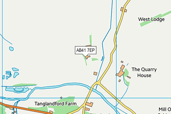 AB41 7EP map - OS VectorMap District (Ordnance Survey)