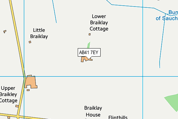 AB41 7EY map - OS VectorMap District (Ordnance Survey)