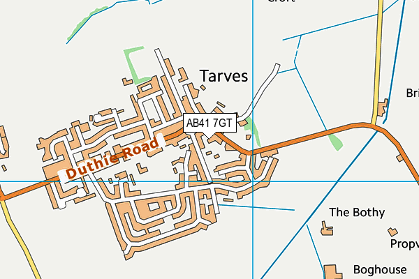 AB41 7GT map - OS VectorMap District (Ordnance Survey)