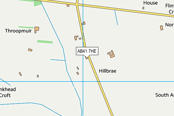 AB41 7HE map - OS VectorMap District (Ordnance Survey)