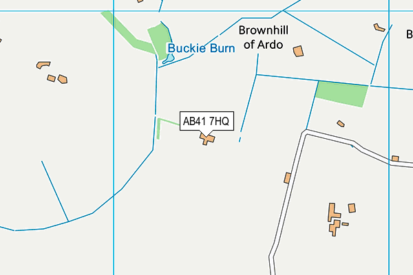 AB41 7HQ map - OS VectorMap District (Ordnance Survey)