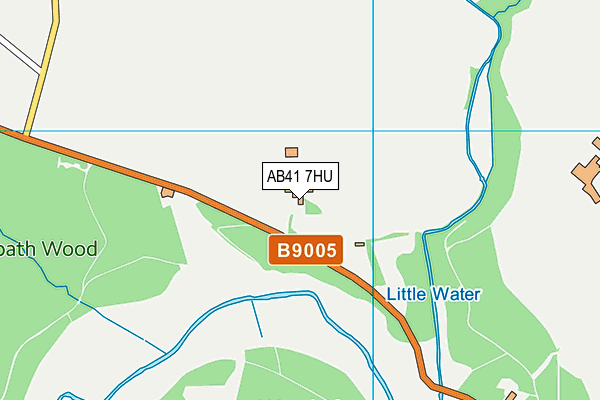 AB41 7HU map - OS VectorMap District (Ordnance Survey)
