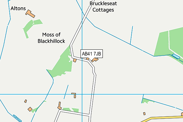 AB41 7JB map - OS VectorMap District (Ordnance Survey)