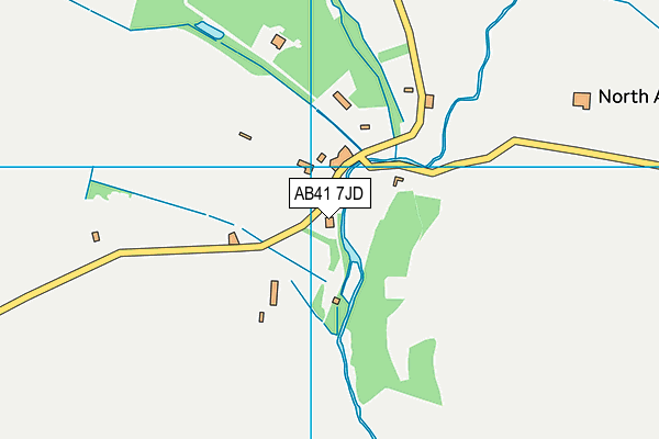 AB41 7JD map - OS VectorMap District (Ordnance Survey)