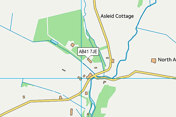 AB41 7JE map - OS VectorMap District (Ordnance Survey)