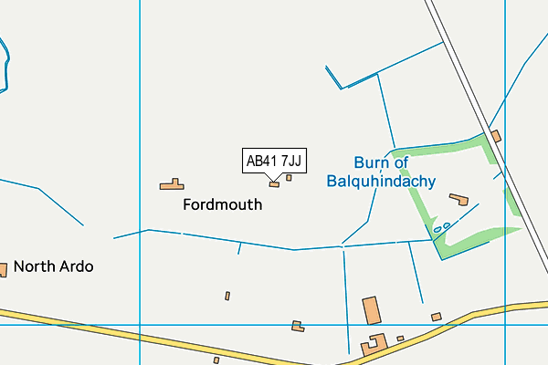 AB41 7JJ map - OS VectorMap District (Ordnance Survey)