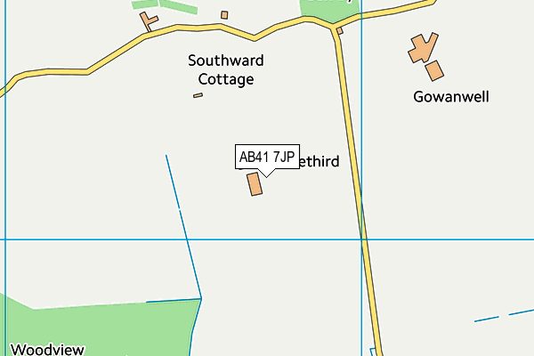 AB41 7JP map - OS VectorMap District (Ordnance Survey)