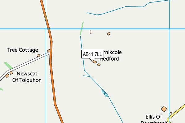 AB41 7LL map - OS VectorMap District (Ordnance Survey)