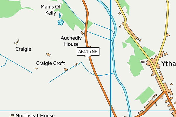 AB41 7NE map - OS VectorMap District (Ordnance Survey)