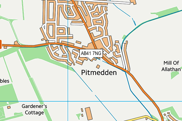 AB41 7NG map - OS VectorMap District (Ordnance Survey)