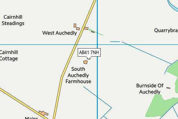 AB41 7NH map - OS VectorMap District (Ordnance Survey)