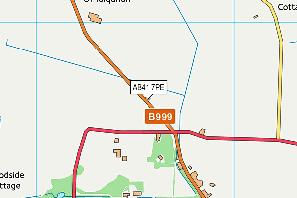 AB41 7PE map - OS VectorMap District (Ordnance Survey)