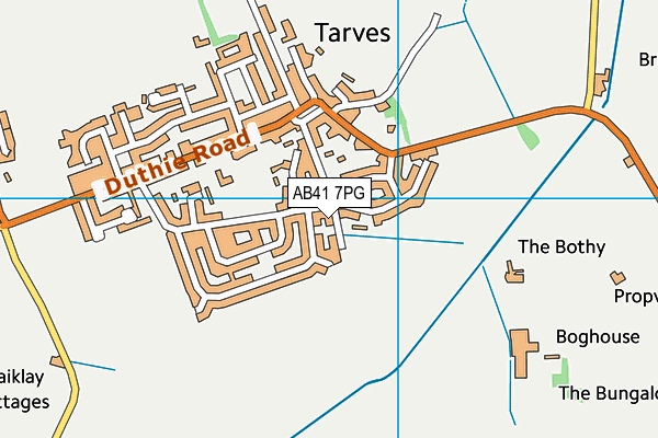 AB41 7PG map - OS VectorMap District (Ordnance Survey)