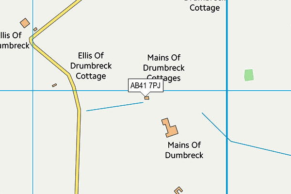 AB41 7PJ map - OS VectorMap District (Ordnance Survey)