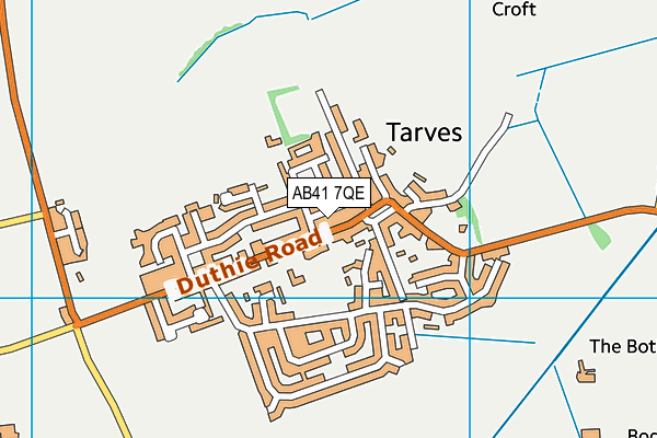 AB41 7QE map - OS VectorMap District (Ordnance Survey)