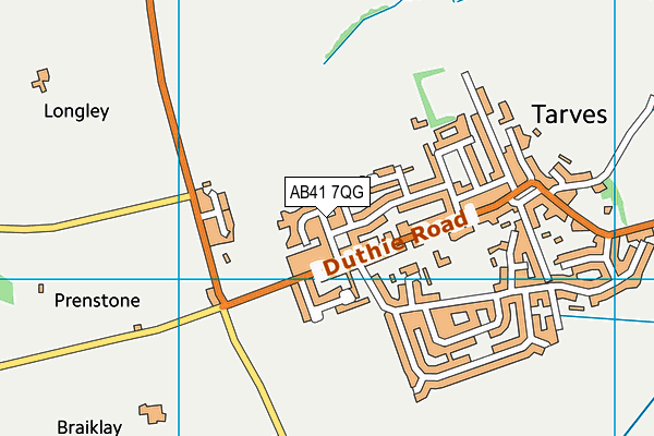 AB41 7QG map - OS VectorMap District (Ordnance Survey)