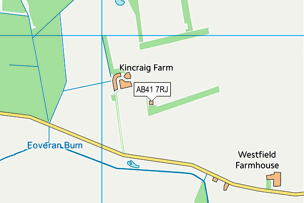 AB41 7RJ map - OS VectorMap District (Ordnance Survey)