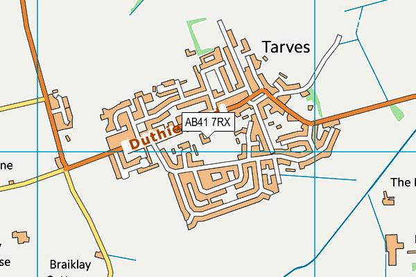 AB41 7RX map - OS VectorMap District (Ordnance Survey)