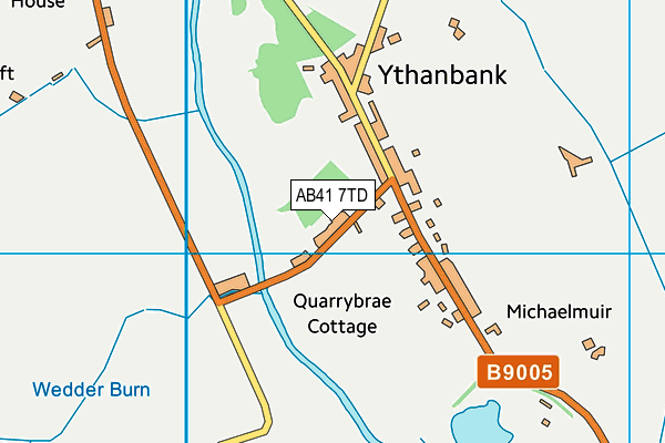 AB41 7TD map - OS VectorMap District (Ordnance Survey)