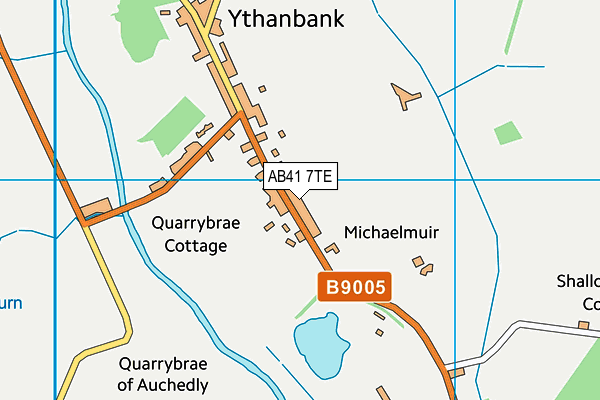 AB41 7TE map - OS VectorMap District (Ordnance Survey)