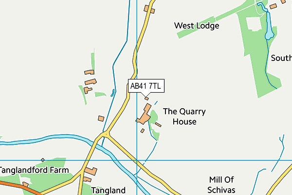 AB41 7TL map - OS VectorMap District (Ordnance Survey)