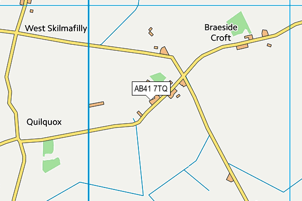 AB41 7TQ map - OS VectorMap District (Ordnance Survey)