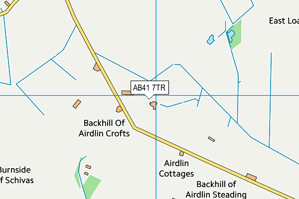 AB41 7TR map - OS VectorMap District (Ordnance Survey)