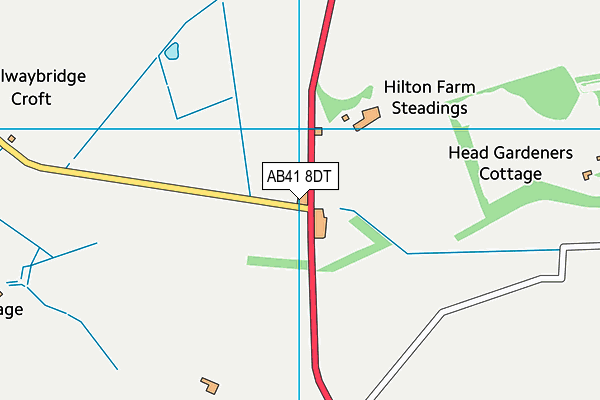 AB41 8DT map - OS VectorMap District (Ordnance Survey)