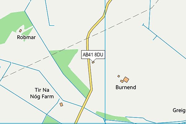 AB41 8DU map - OS VectorMap District (Ordnance Survey)