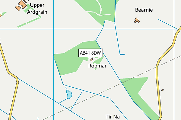 AB41 8DW map - OS VectorMap District (Ordnance Survey)