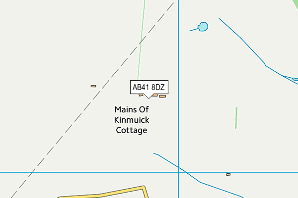 AB41 8DZ map - OS VectorMap District (Ordnance Survey)