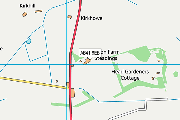 AB41 8EB map - OS VectorMap District (Ordnance Survey)