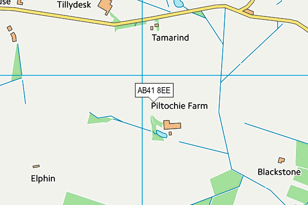 AB41 8EE map - OS VectorMap District (Ordnance Survey)