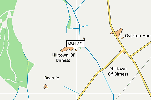 AB41 8EJ map - OS VectorMap District (Ordnance Survey)