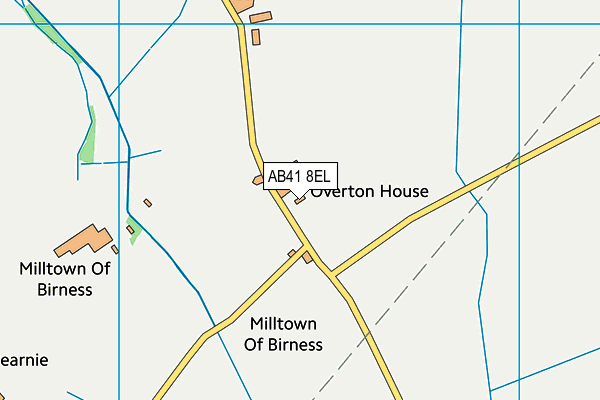 AB41 8EL map - OS VectorMap District (Ordnance Survey)