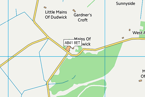 AB41 8ET map - OS VectorMap District (Ordnance Survey)