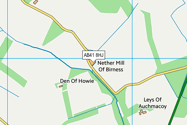 AB41 8HJ map - OS VectorMap District (Ordnance Survey)