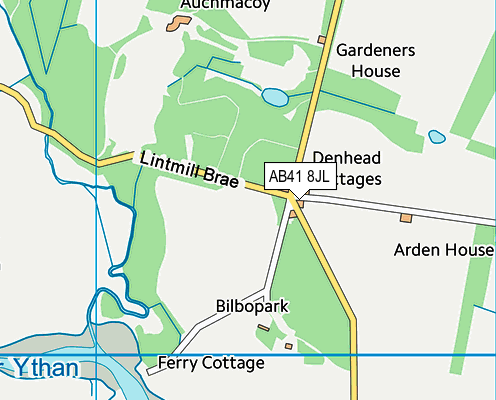 AB41 8JL map - OS VectorMap District (Ordnance Survey)