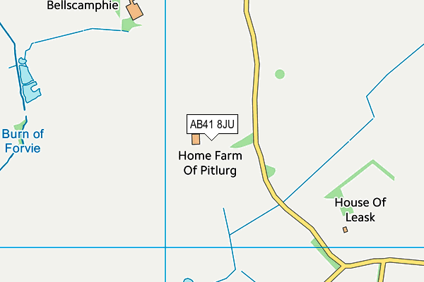 AB41 8JU map - OS VectorMap District (Ordnance Survey)