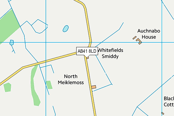 AB41 8LD map - OS VectorMap District (Ordnance Survey)