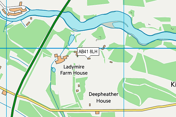 AB41 8LH map - OS VectorMap District (Ordnance Survey)