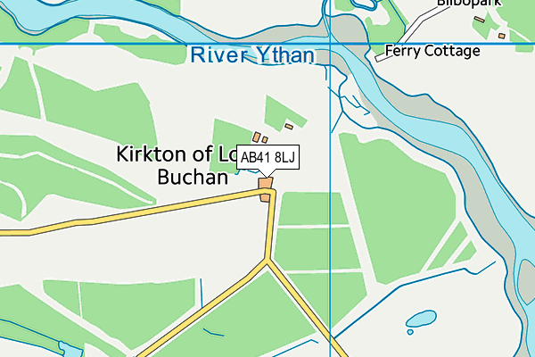 AB41 8LJ map - OS VectorMap District (Ordnance Survey)