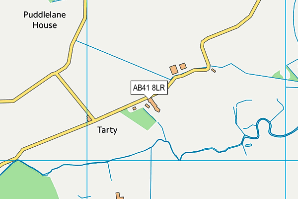 AB41 8LR map - OS VectorMap District (Ordnance Survey)